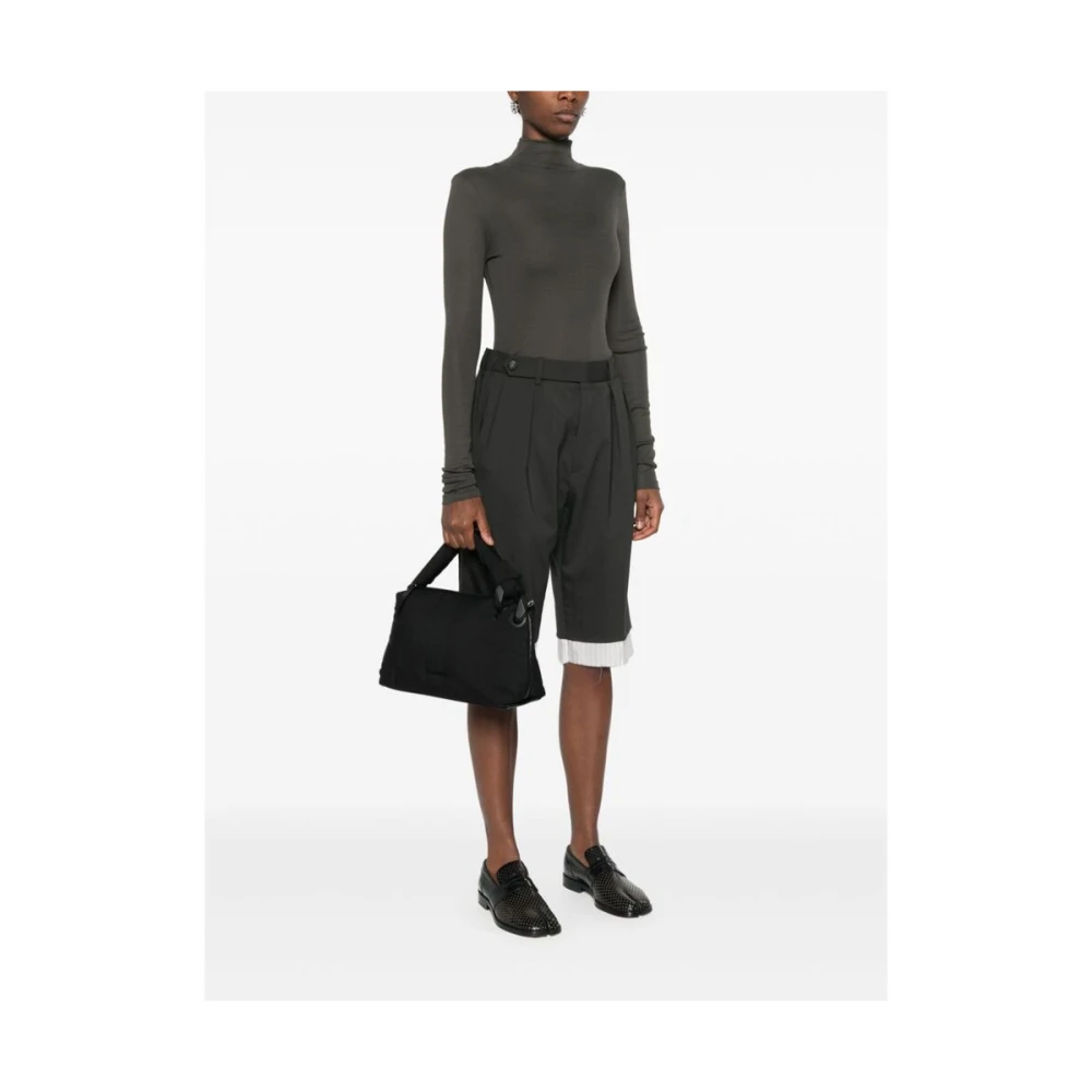 JW Anderson Zwarte Leren Kwast Schoudertas Black Dames