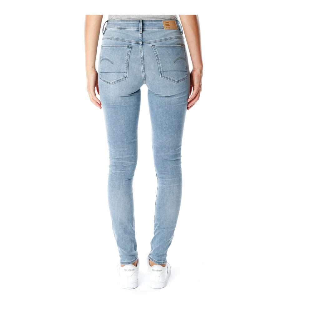 G-Star Mid Waist Skinny Fit Jeans Blue Dames