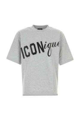 Melange Cotton Oversize T-Shirt