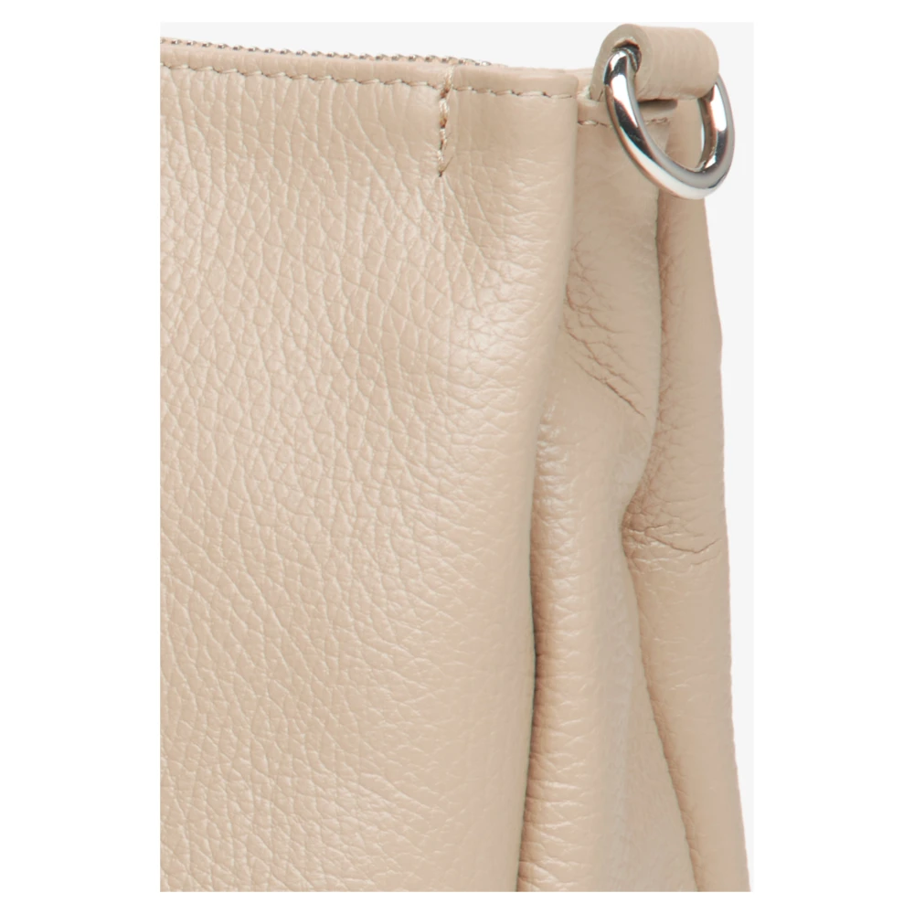 Estro Dames Beige Leren Crossbody Tas Er00115561 Beige Dames