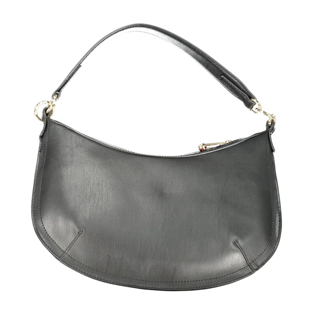 Tommy Hilfiger Zwarte Schoudertas met Afneembare Banden Black Dames