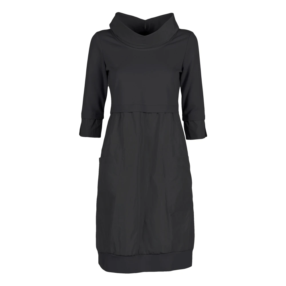 Vicario Cinque Milano Stitch Jurk met Ballonrok Black Dames
