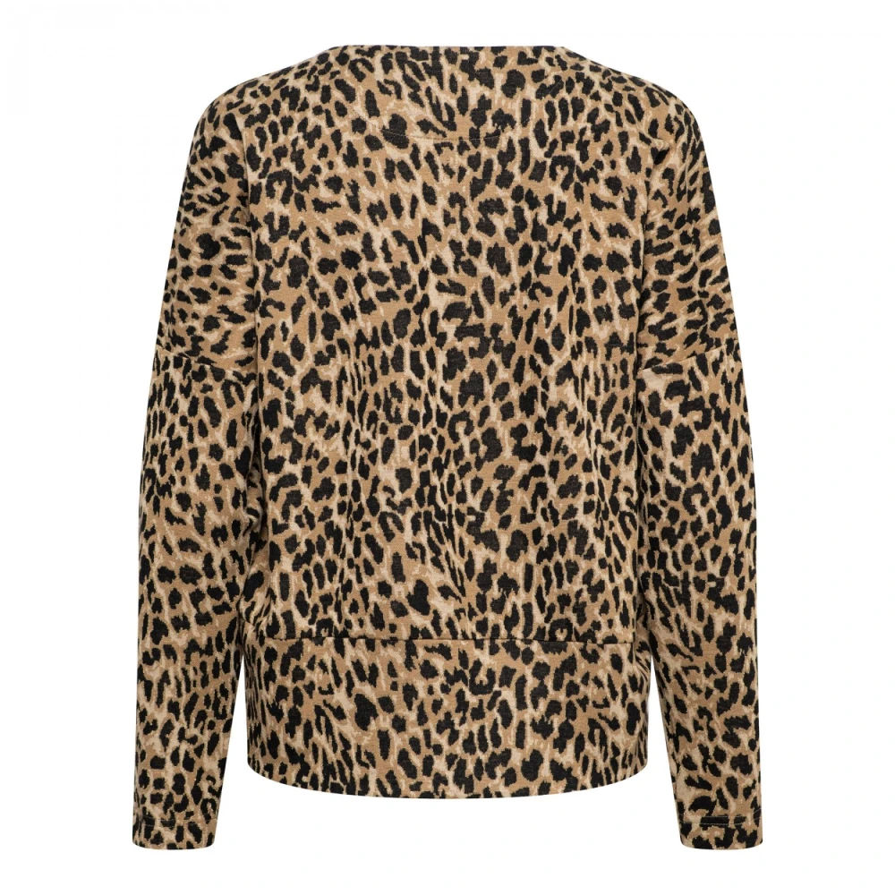 &Co Woman Moulante Longue Manche Haut Brown Dames