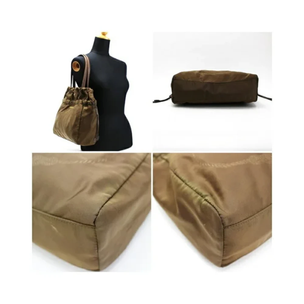 Prada Vintage Pre-owned Fabric prada-bags Brown Dames