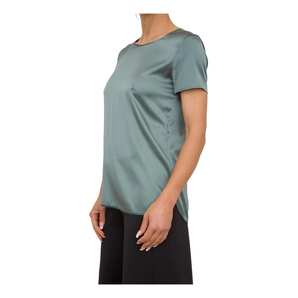 Max Mara Casual Katoenen T-Shirt Green Dames