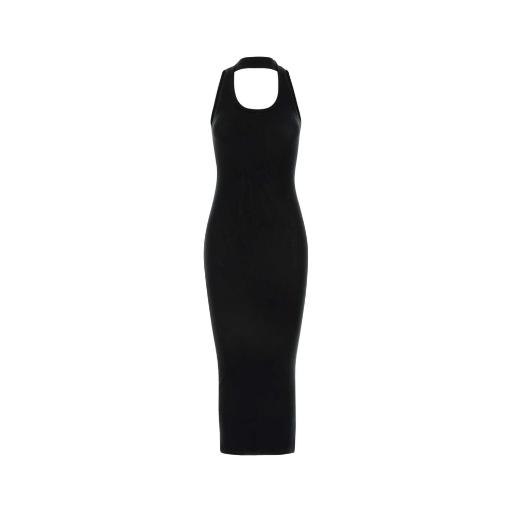 Coperni Stretch viscose zwarte jurk Black Dames