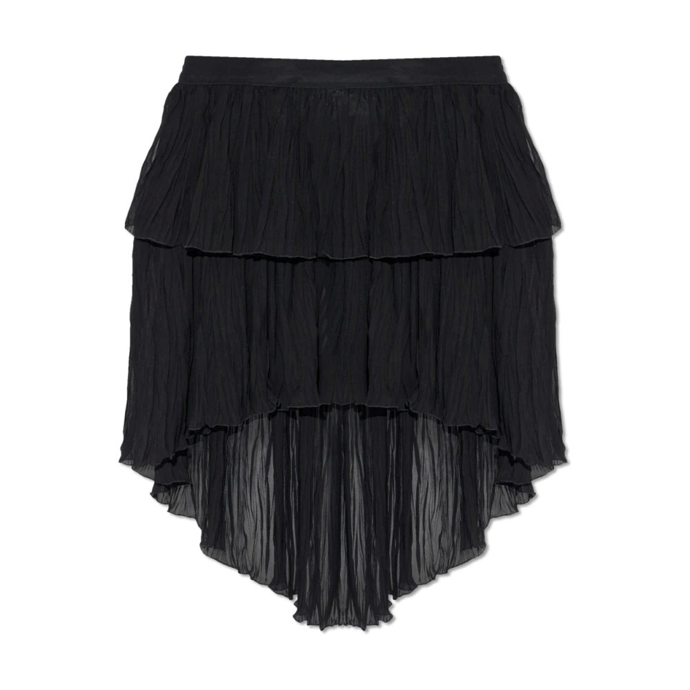Blumarine Black Short Skirts, Female, Xs, Asymmetrical Skirt