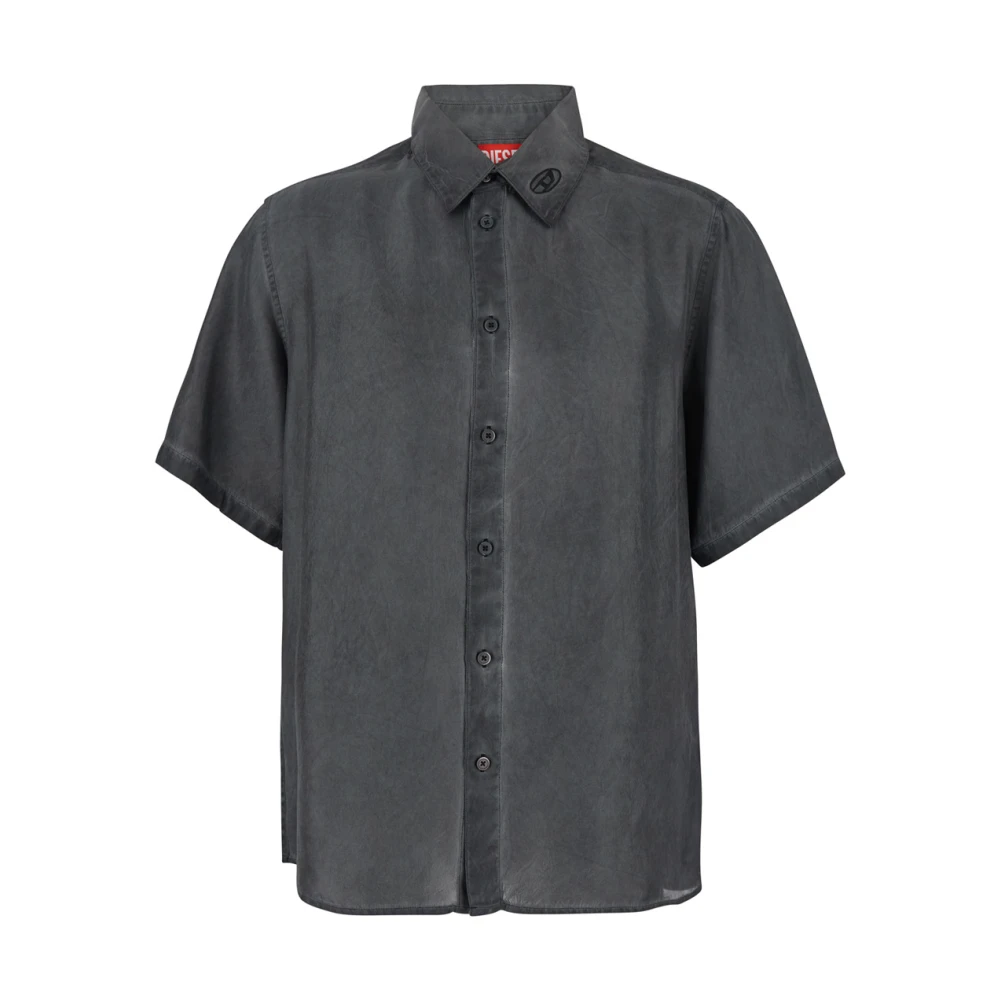 Diesel Zwart Klassiek Logo T-shirt Korte Mouwen Black Heren