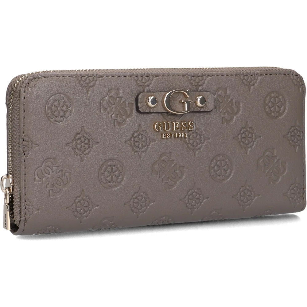 Guess Taupe Gerity Ritsportemonnee Gray Dames