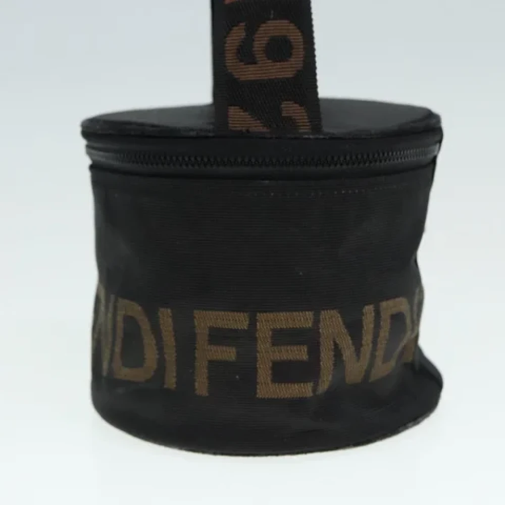 Fendi Vintage Pre-owned Canvas pouches Black Dames