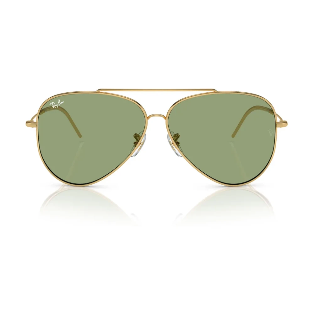 Ray-Ban Unisex Green Aviator Sunglasses With Lenses
