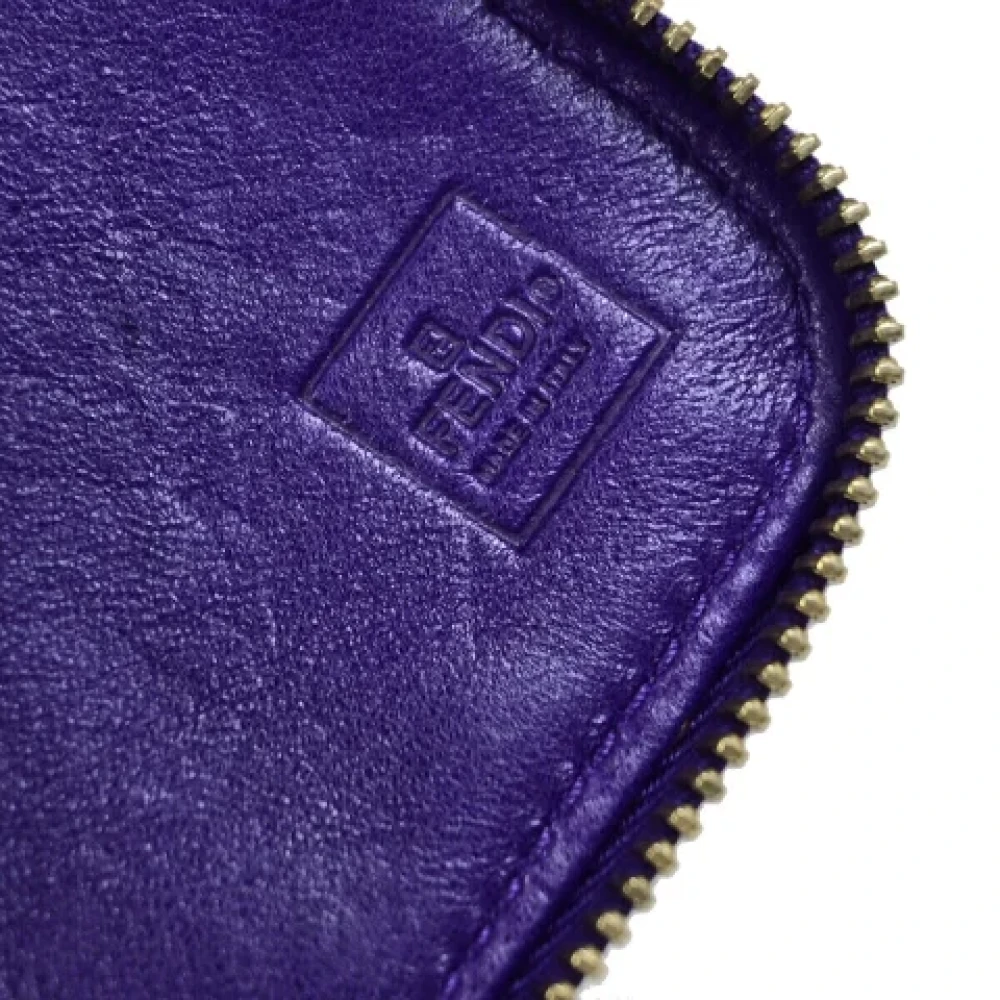 Fendi Vintage Pre-owned Suede wallets Purple Dames