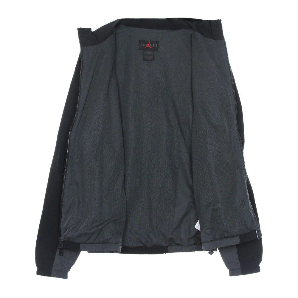 Jordan Zwarte Windbreaker Jas met Grijze Accenten Black Heren