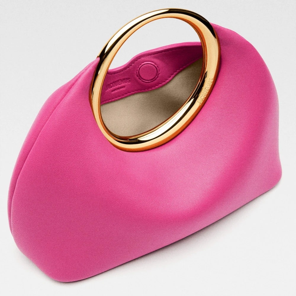 Jacquemus Le Petit Calino Donkerroze Leren Tas Pink Dames