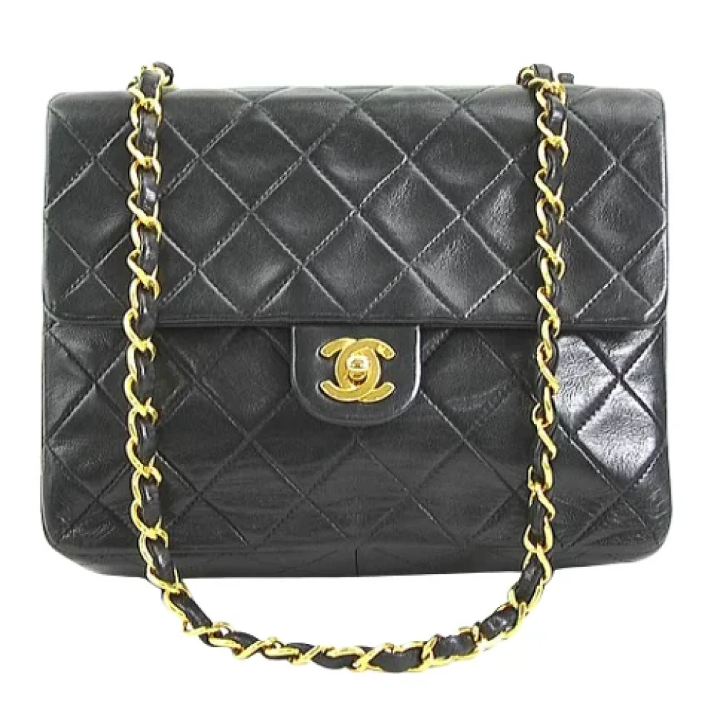Chanel Vintage Pre-owned Leather chanel-bags Black Dames