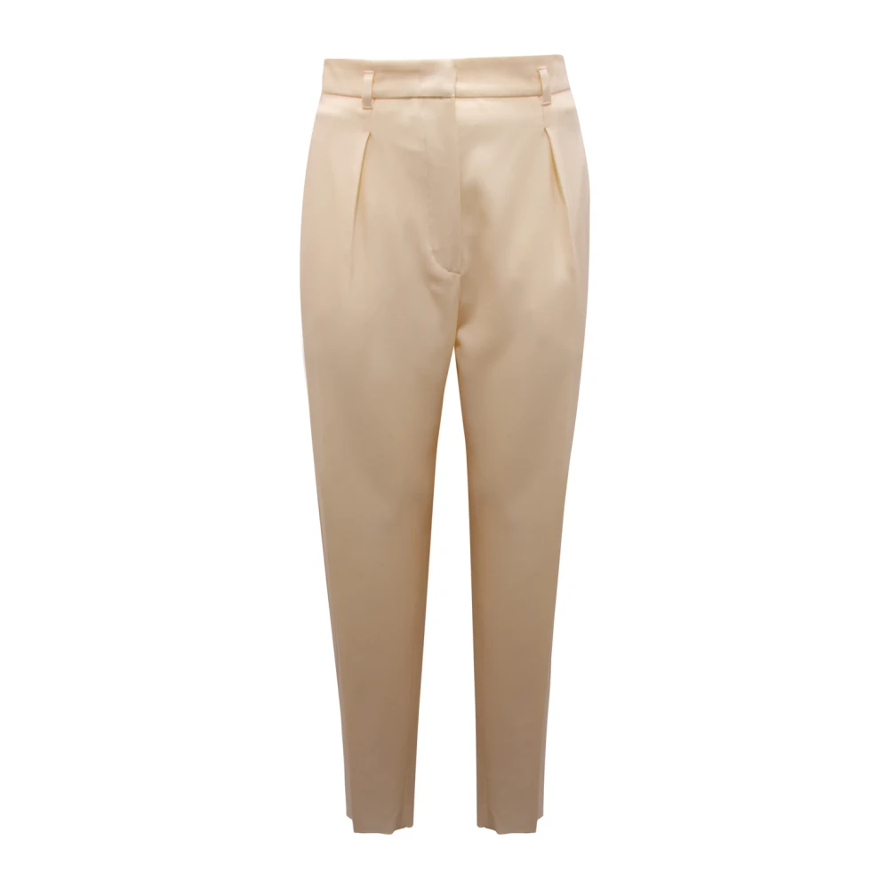 Max Mara Women's Beige Slim-Fit Trousers, 2XS, Studio Briose Wo Trousers