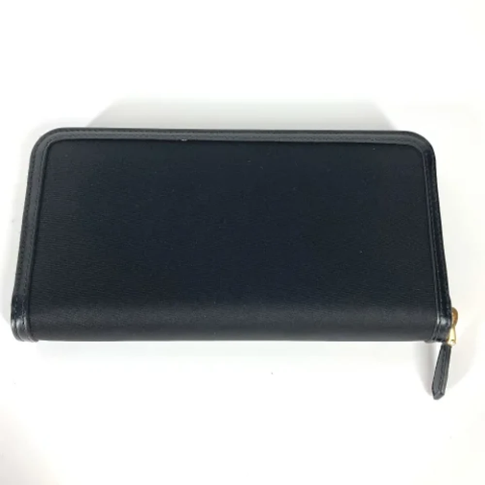 Prada Vintage Pre-owned Leather wallets Black Dames