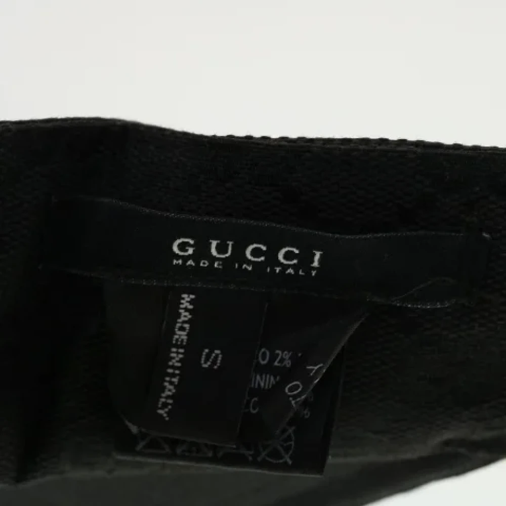 Gucci Vintage Pre-owned Fabric hats Black Dames