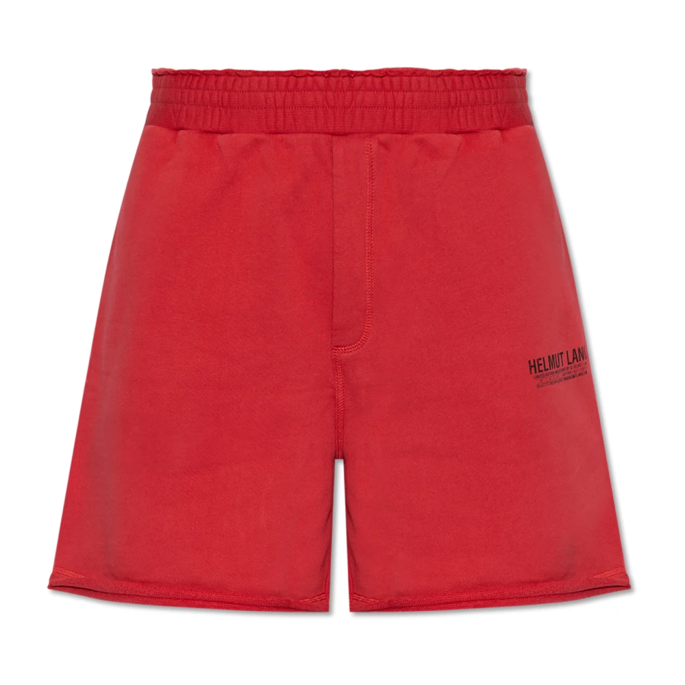 Helmut Lang Gedrukte shorts Red Heren