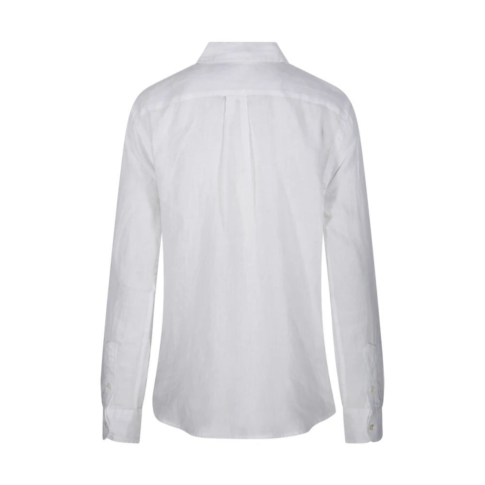 Ralph Lauren Langemouw Knopen Voor Shirt White Dames