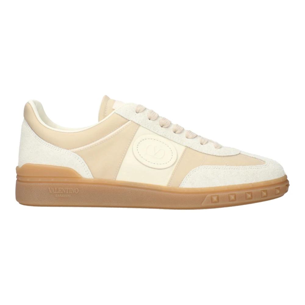 Valentino Garavani Fabric Low Top Trainers - Male - Sneakers - Beige - 6 1/2 Uk - Shoes