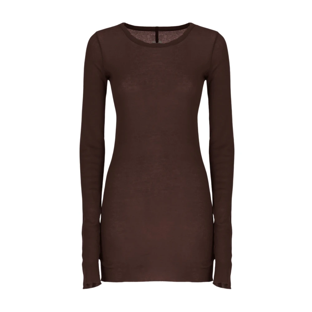 Rick Owens Long Sleeve Top Brown Dames