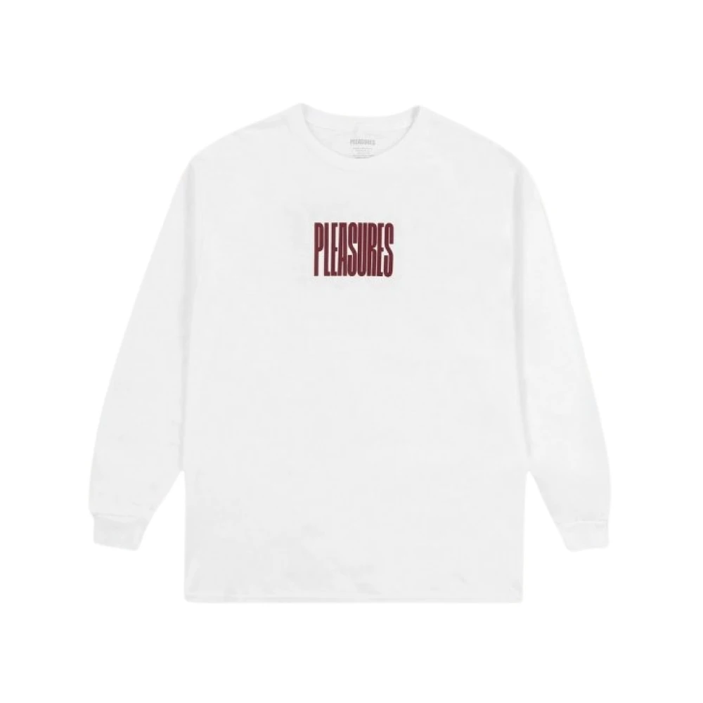 Pleasures Lange mouwen shirt Wit White Heren