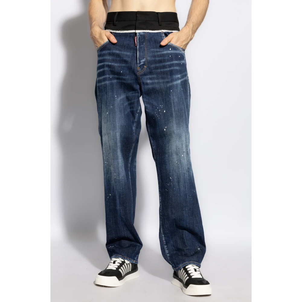 Dsquared2 Jeans gemaakt van gecombineerde materialen Blue Heren