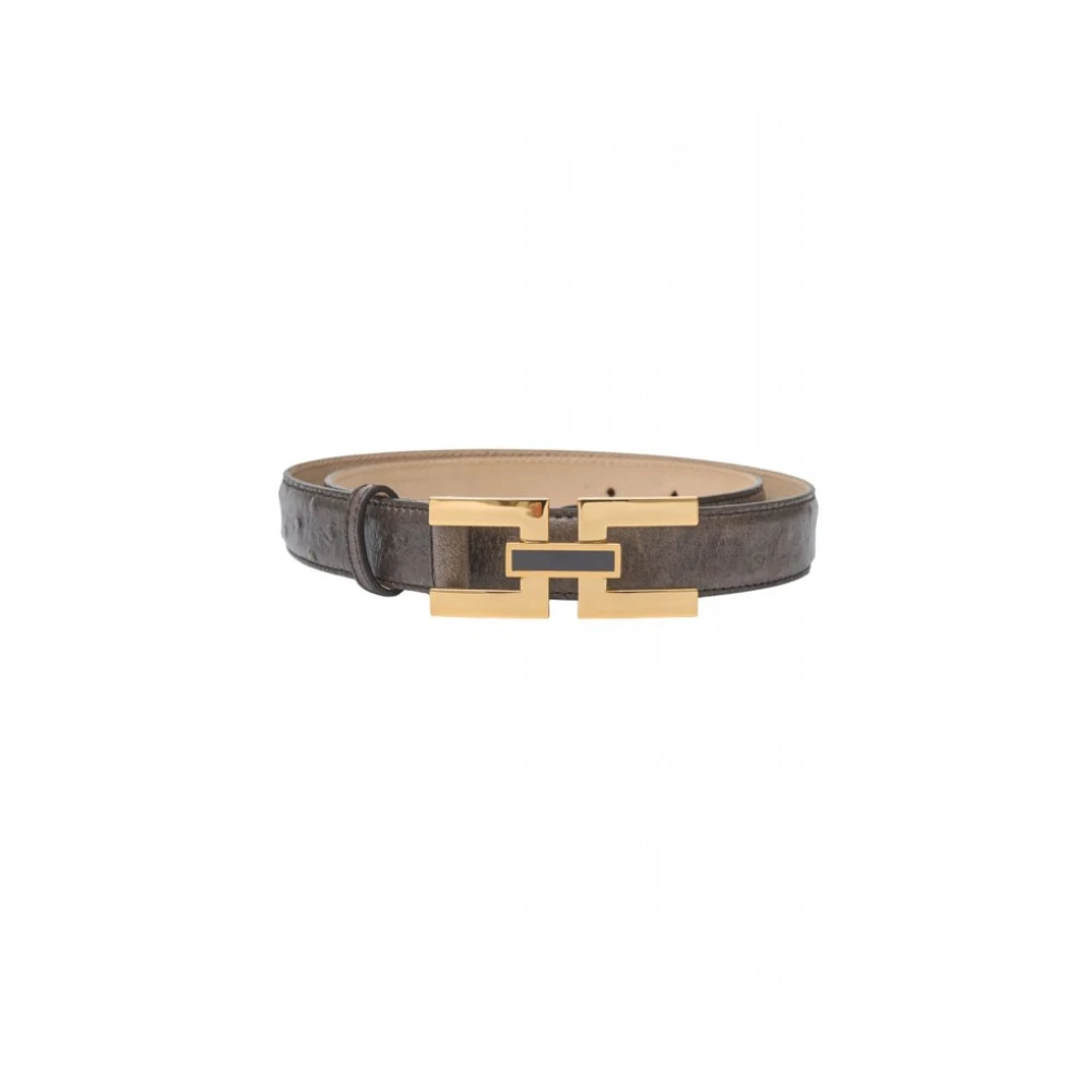 Elisabetta Franchi Brown Ct-25S-62E2-V200 Belt - Female - Belts - L - Accessories