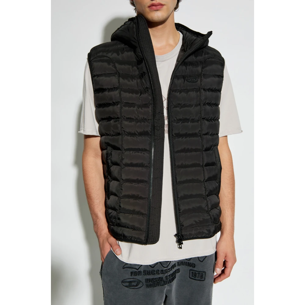 Diesel Capuchonvest W-Temple Black Heren