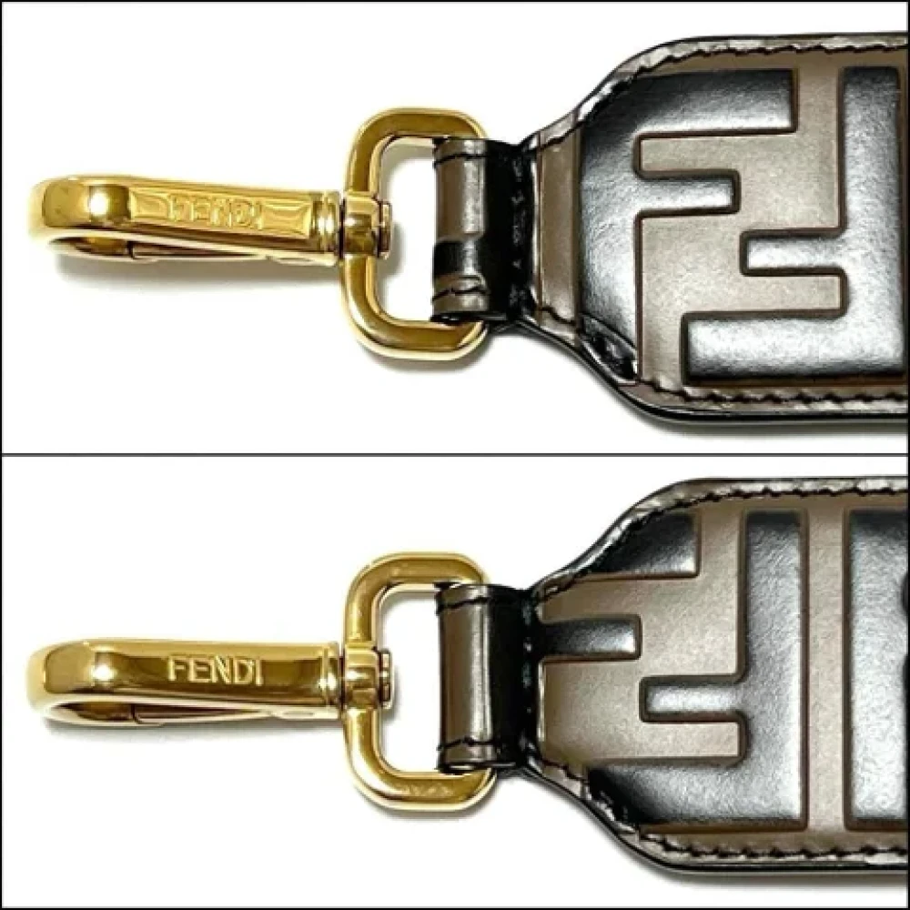 Fendi Vintage Pre-owned Leather home-office Brown Dames