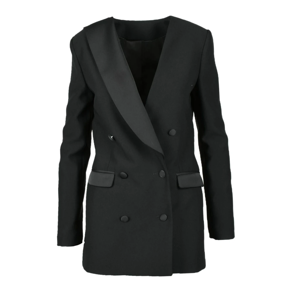 Costume National Moderne Zwarte Blazer voor Dames Black Dames