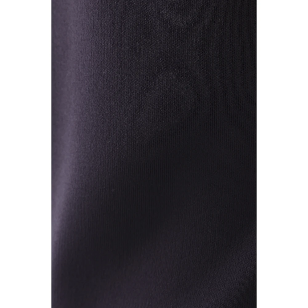 Max Mara Blauwe Stretch Gebreide Logo T-shirt Blue Dames