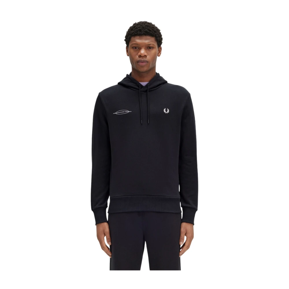 Fred Perry Stijlvolle Sweatshirt voor Mannen Black Heren
