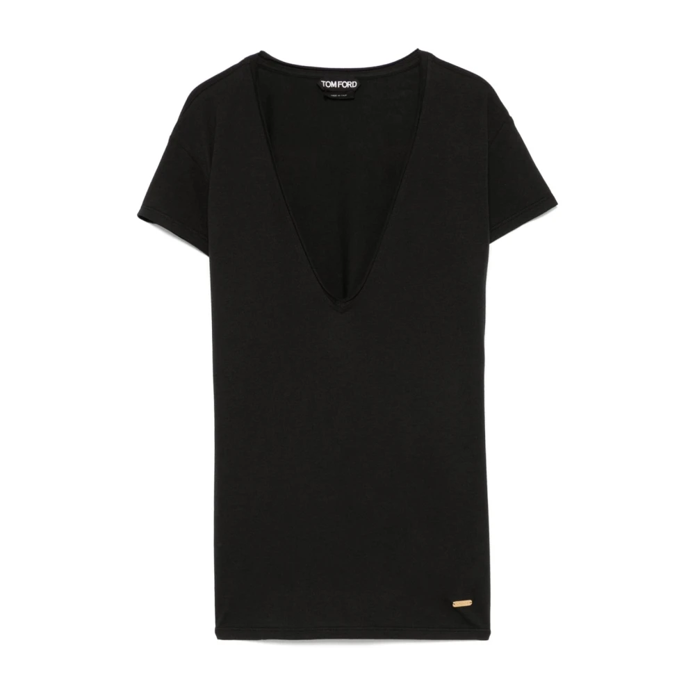 Tom Ford Zwarte T-shirts en Polos Black Dames