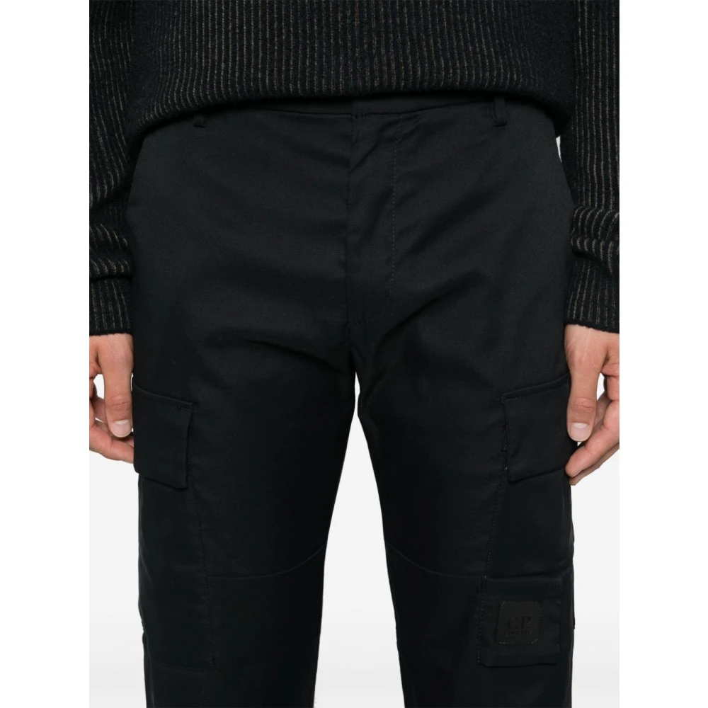C.P. Company Metropolis Zwarte Cargo Broek Black Heren