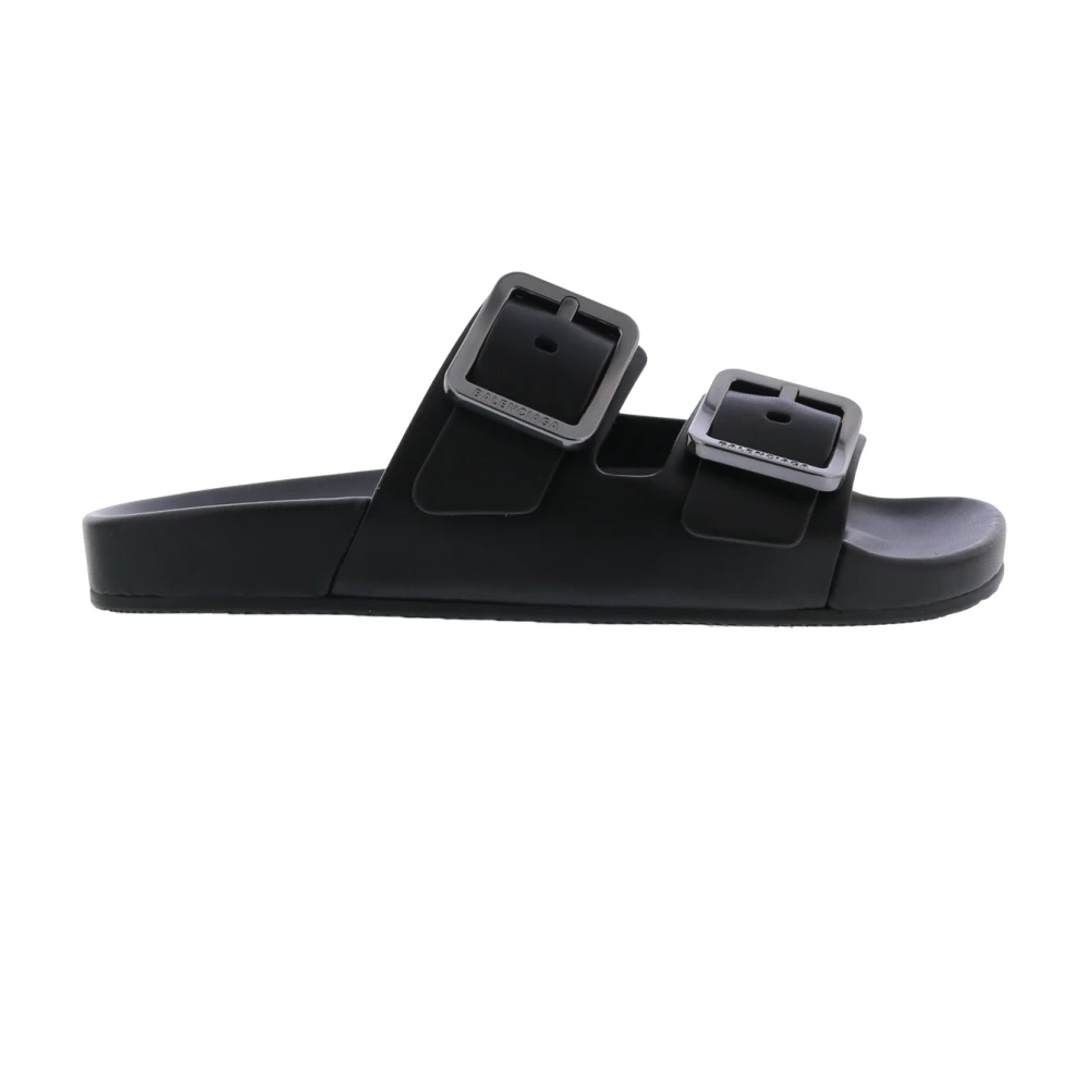 Balenciaga Fårskinn Sandal Sliders Black, Dam