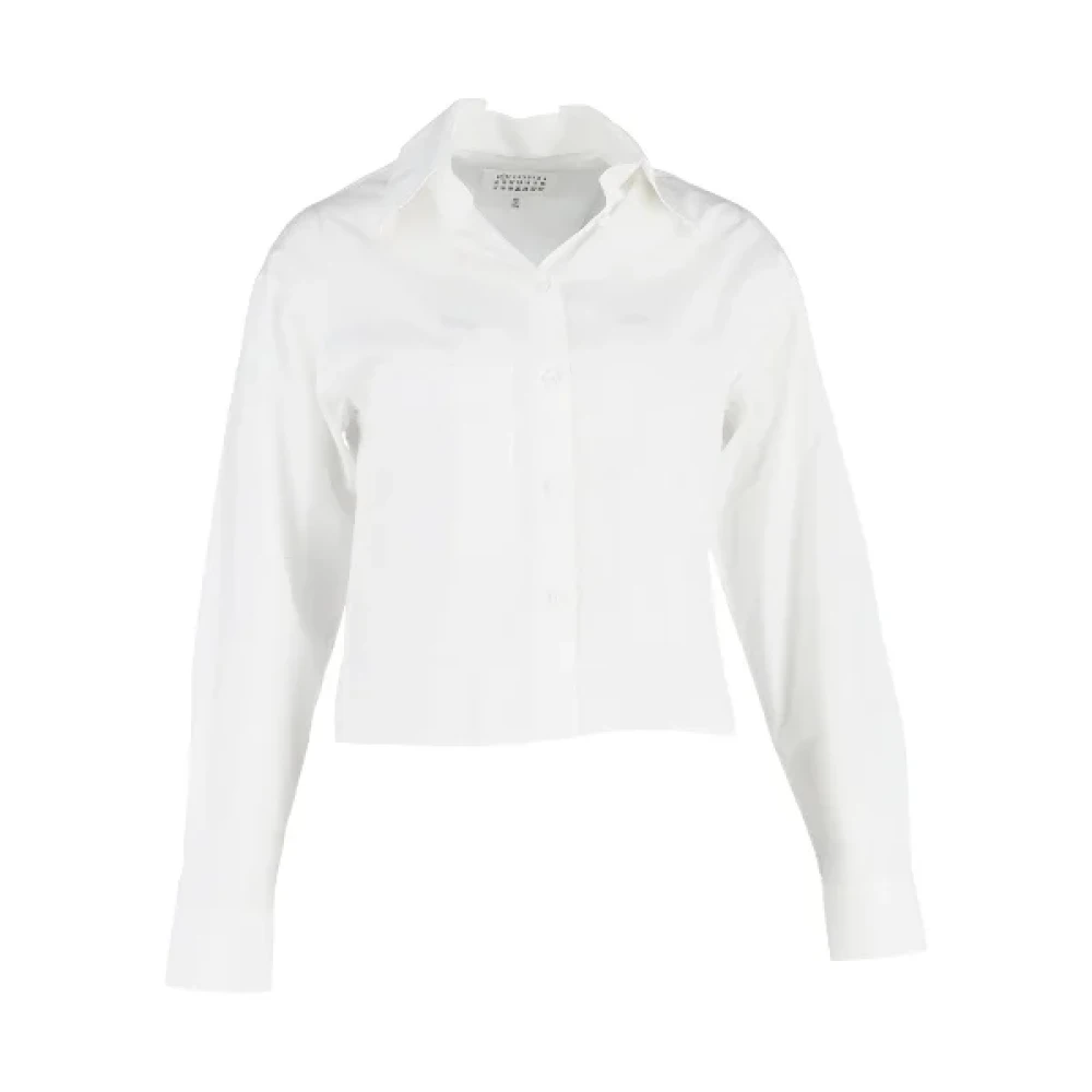 Maison Margiela Pre-owned Cotton tops White Dames