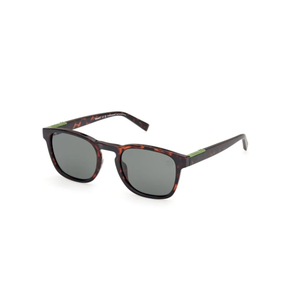 Timberland Mannelijk Bruin Accessoires Heren, One Size, Vierkante Havana Zonnebril