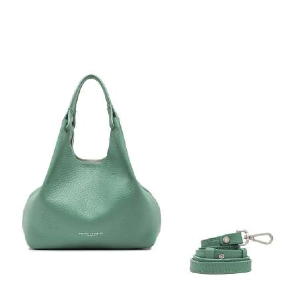 Gianni Chiarini Graanleer Medium Tas Mint Zand Green Dames