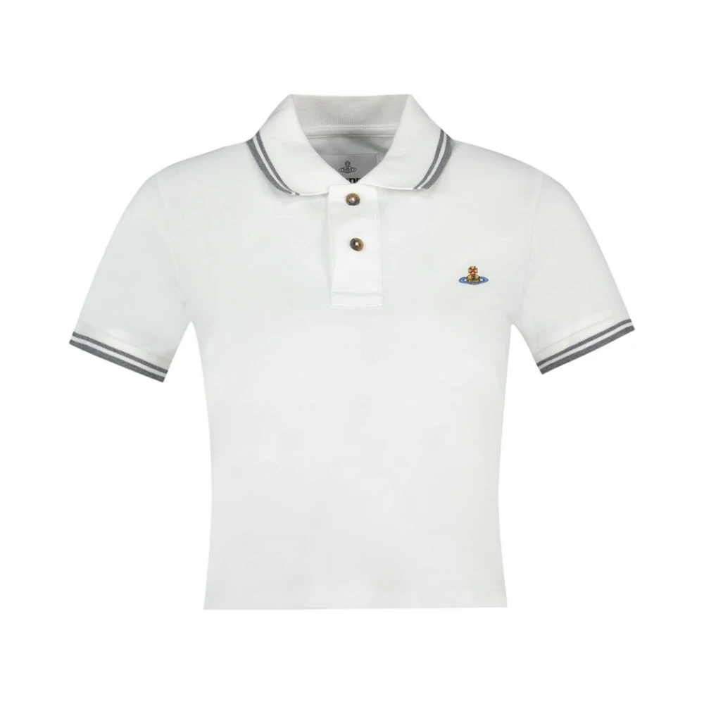 Vivienne Westwood Polo Shirts, Female, S, Mini Classic Polo White