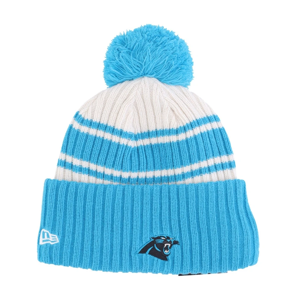 new era Carolina Panthers Pom Beanie Hat Blue Heren