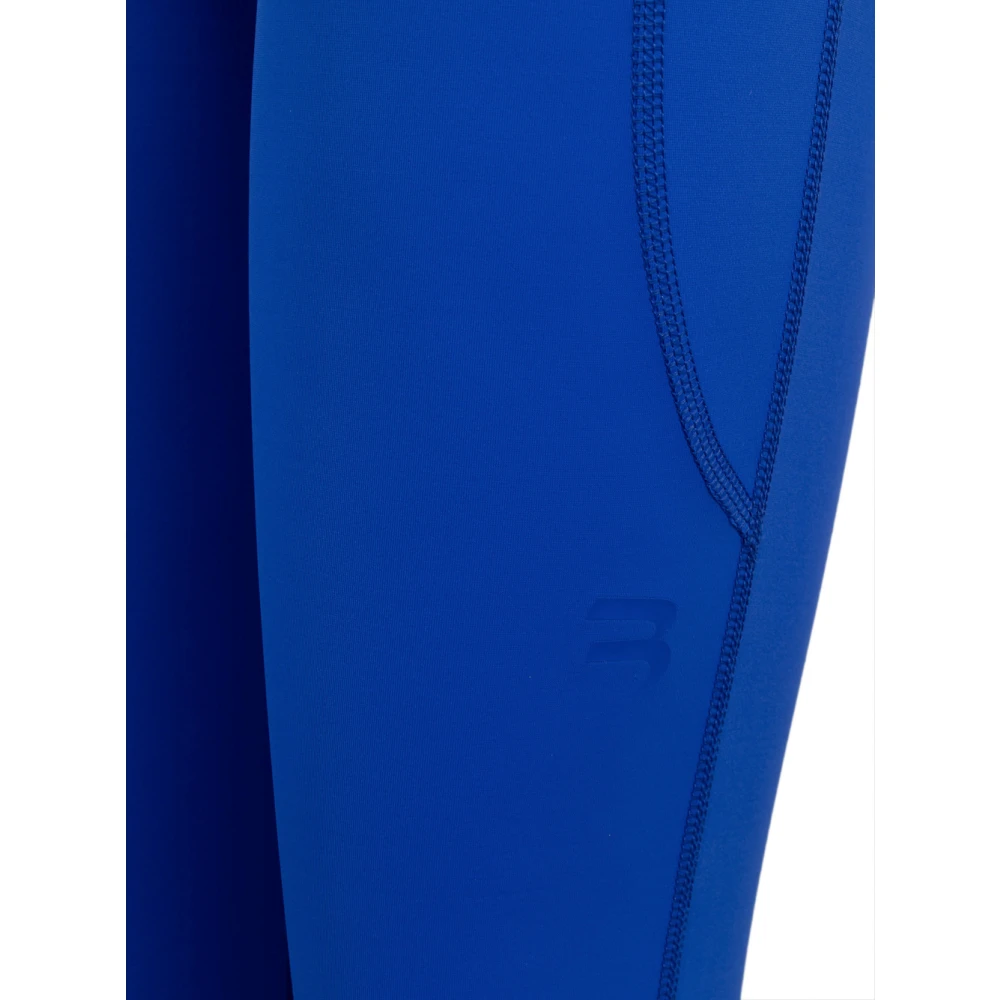 Balenciaga Athletic Cut Leggings met elastische tailleband Blue Dames