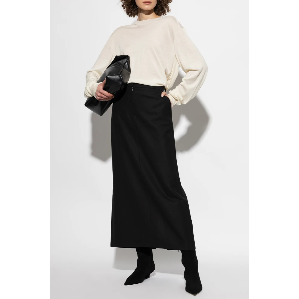 Jil Sander Trui met zijsplitten Beige Dames