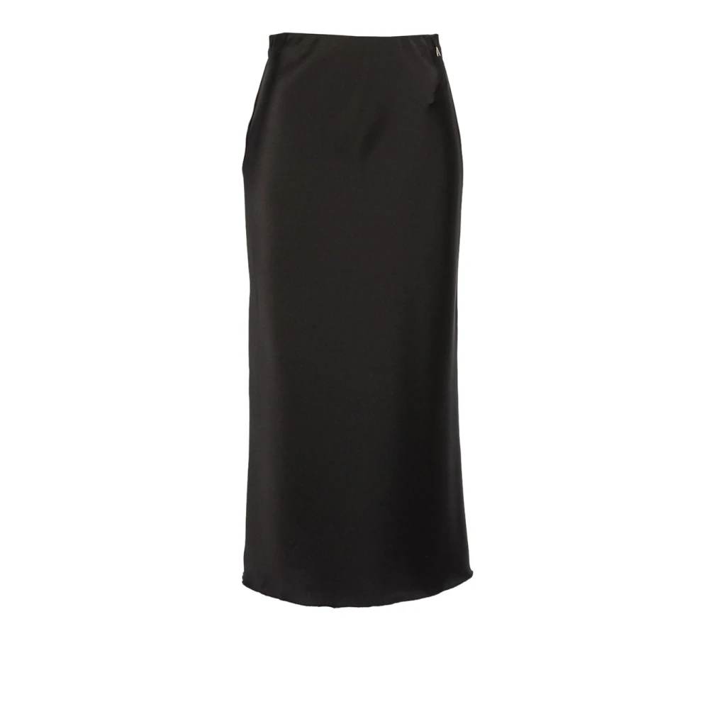 Actitude Women's Black Longuette Skirt - Midi Skirts - M - Skirts