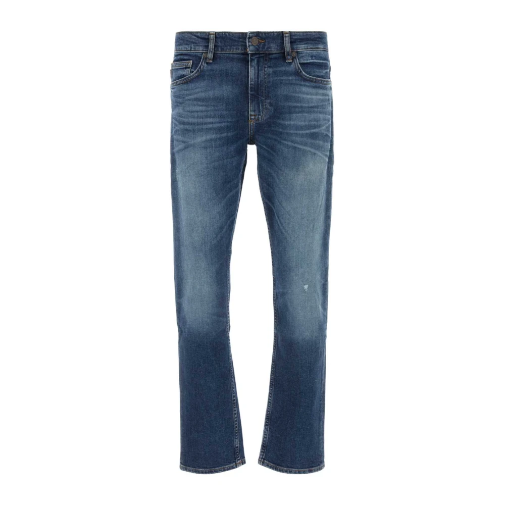 Boss Stretch Denim Jeans Blue Heren