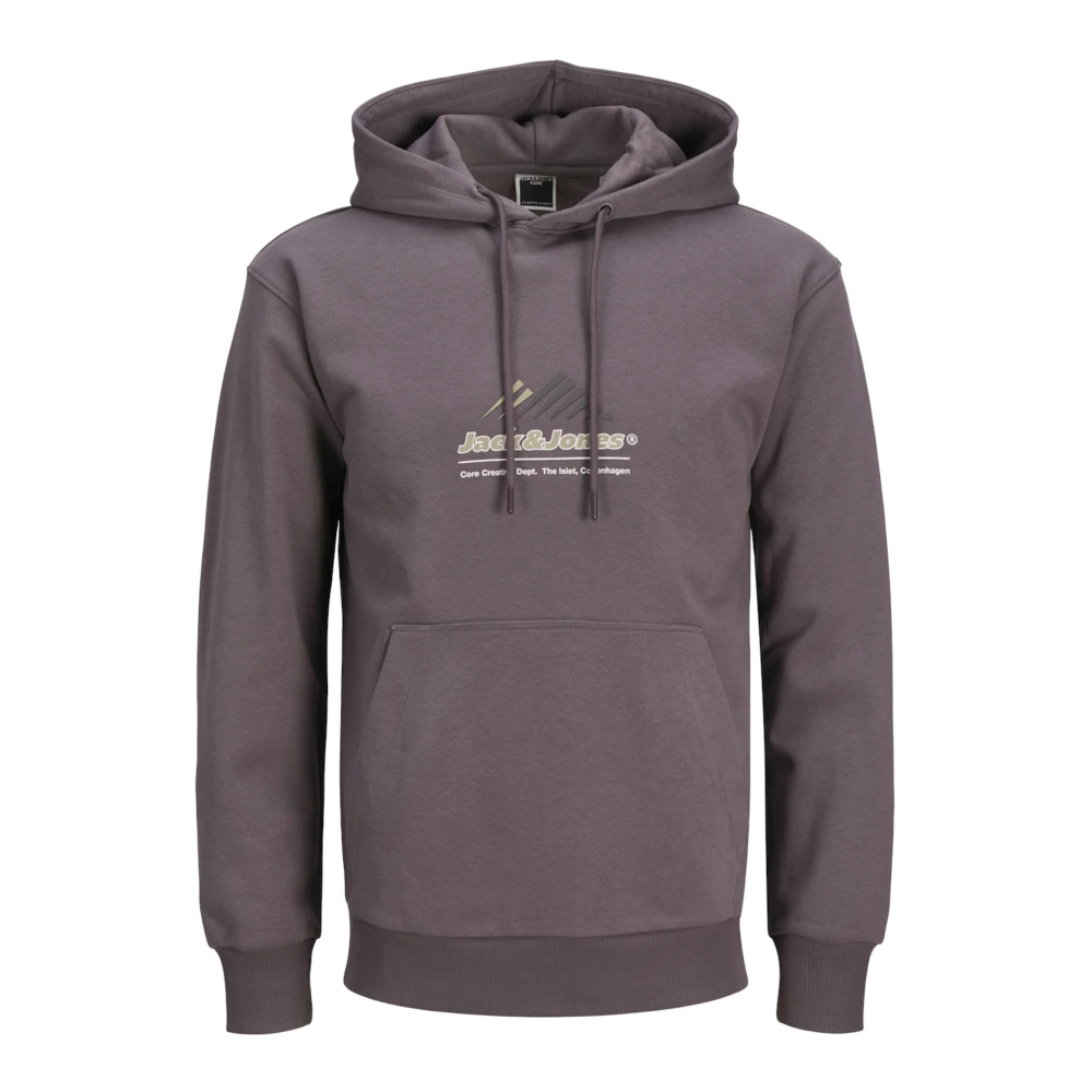 jack & jones Lima Logo Hoodie Purple Heren