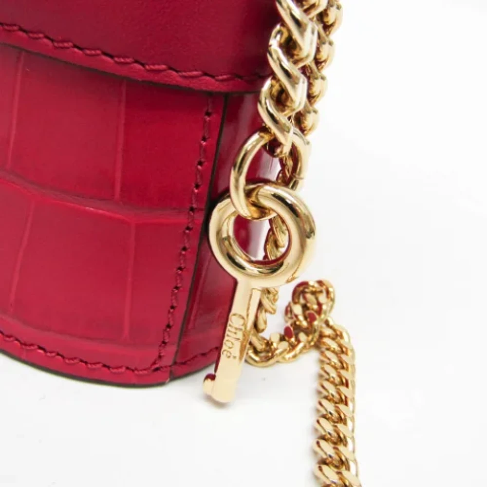Chloé Pre-owned Leather handbags Pink Dames