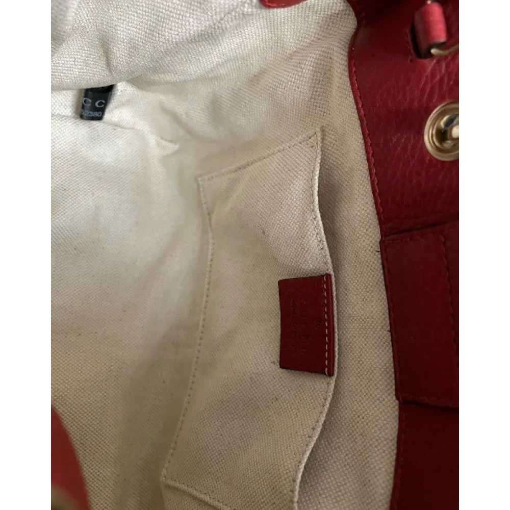 Gucci Vintage Pre-owned Leather handbags Red Dames