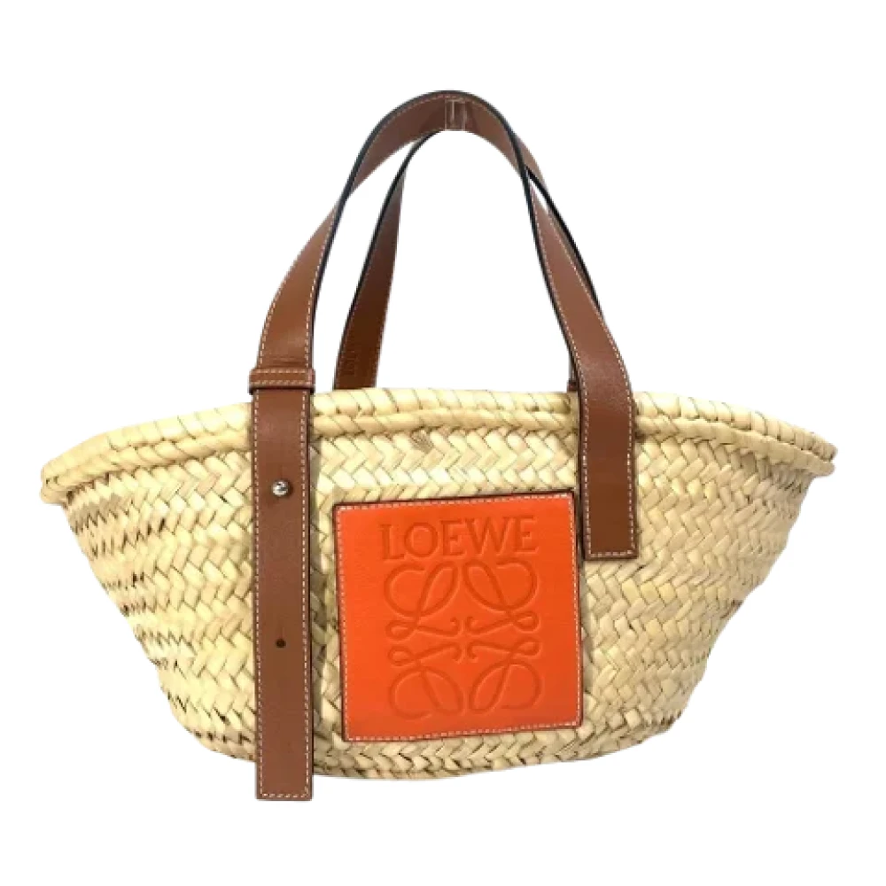 Loewe Pre-owned Fabric handbags Beige Dames